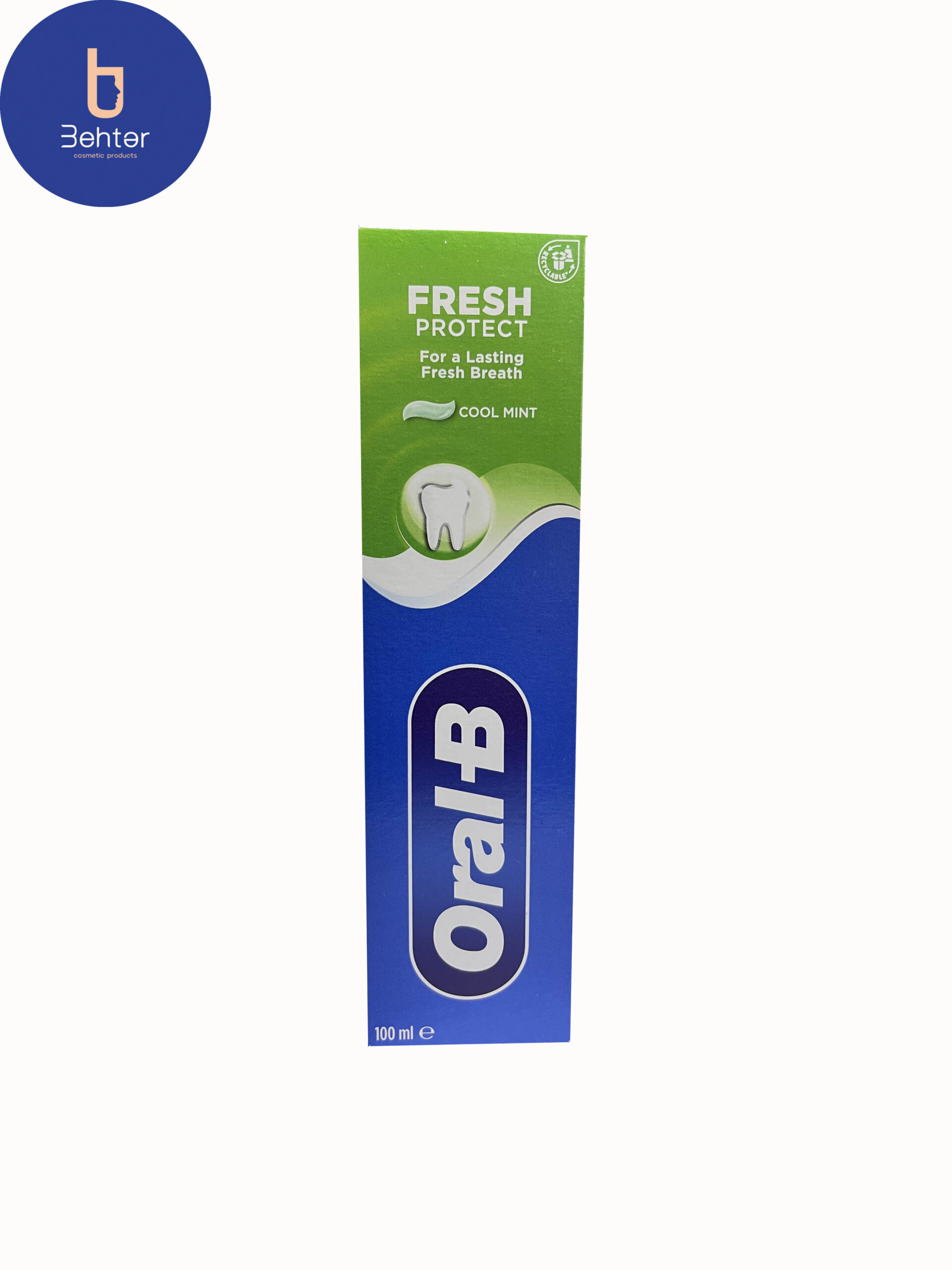 خمیر دندان Oral-B مدل Fresh Protect حجم 100 میل Oral-B toothpast Fresh Protect model,100 ml