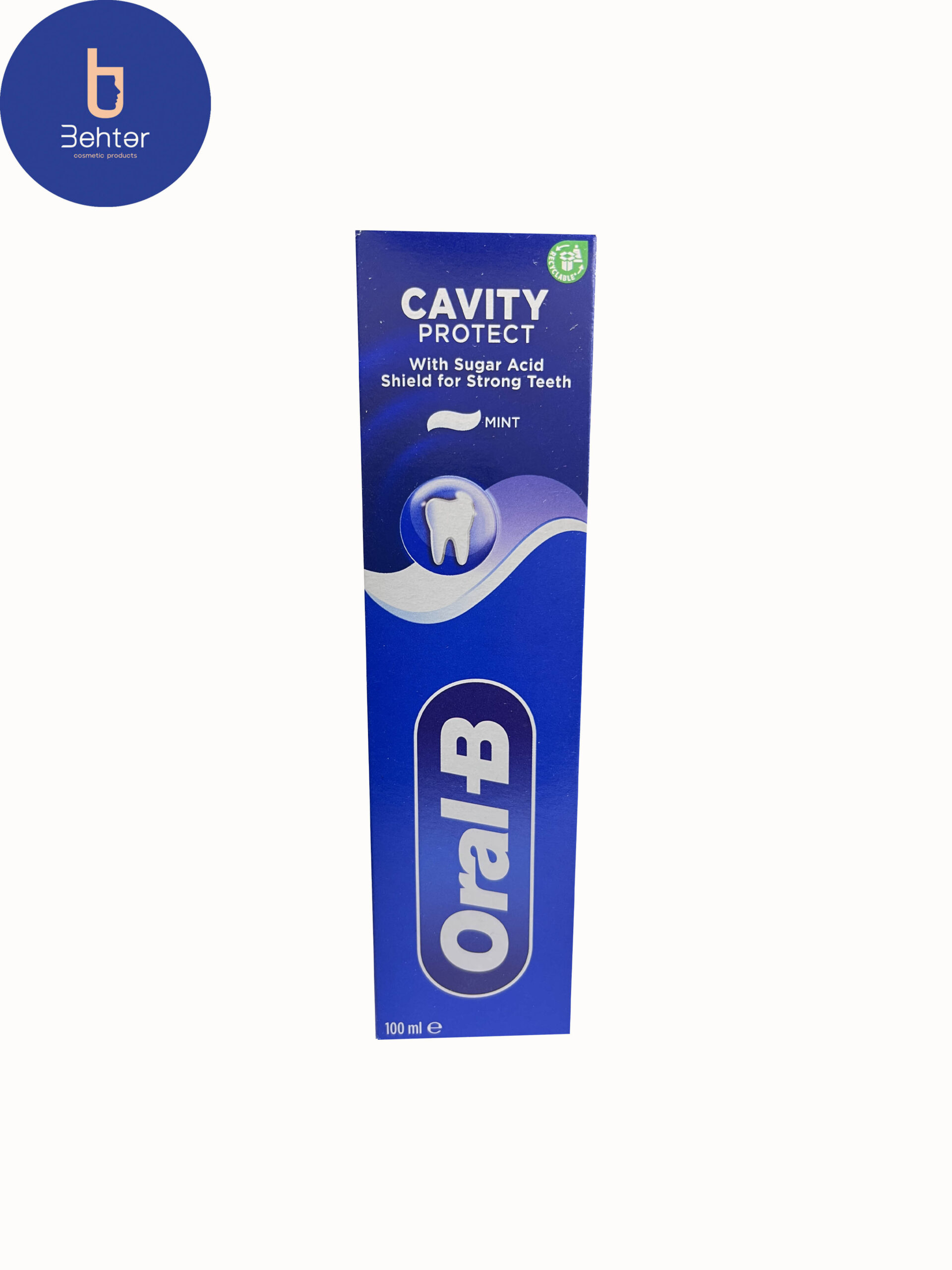 خمیر دندان Oral-B مدل Cavity protect حجم 100میل  Oral-B toothpaste cavity protect model, 100 ml