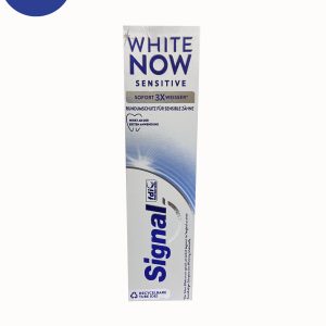 خميردندان سفيد كننده signal مدل white now sensitive  حجم75میل signal toothpaste white now sensitive model, volume 75 ml