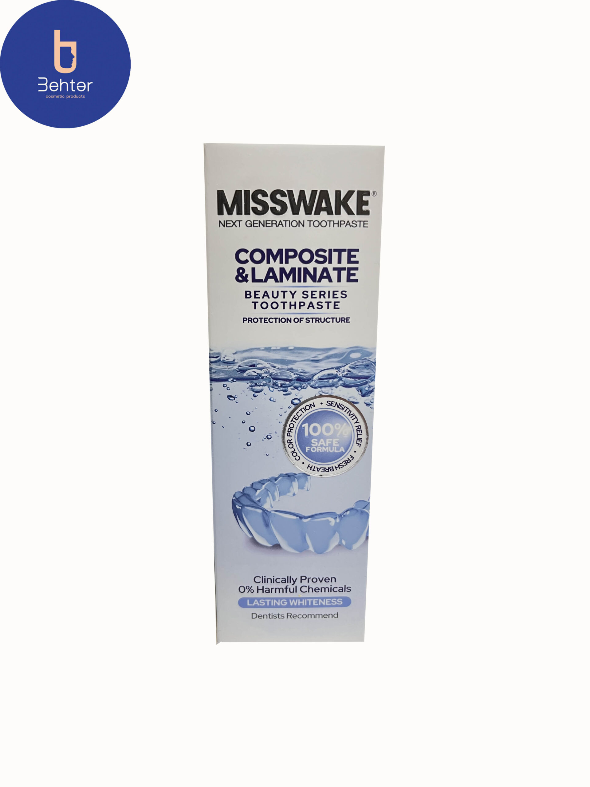 خمیردندان misswakeمدلcomposite and laminateحجم75میل Misswake toothpaste, composite and laminate model, volume 75 ml