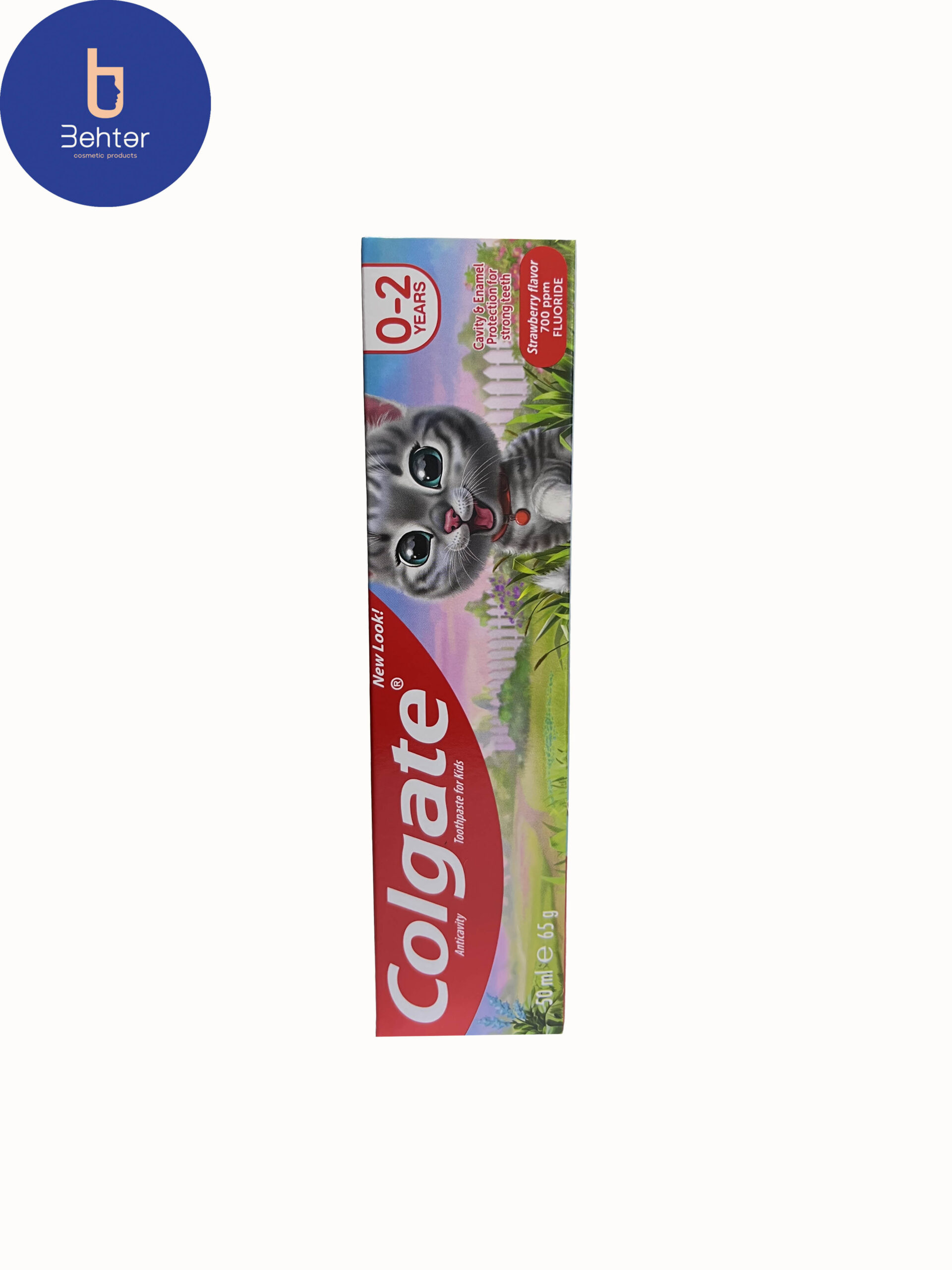 خمیر دندان کودک 2-0 سال colgateبا طعم توت فرنگی 50میل Colgate toothpaste for children from 0 to 2 years with strawberry flavor 50 ml