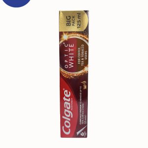خمیر دندان colgate مدلoptic whiteحجم 125میل Colgate toothpaste,  optic white model, volume 125 ml