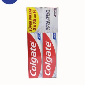 خمیر دندان سفید کننده Colgateحاوی جوش شیرین حجم 75 میل Colgate whitening toothpaste containing baking soda volume 75 ml