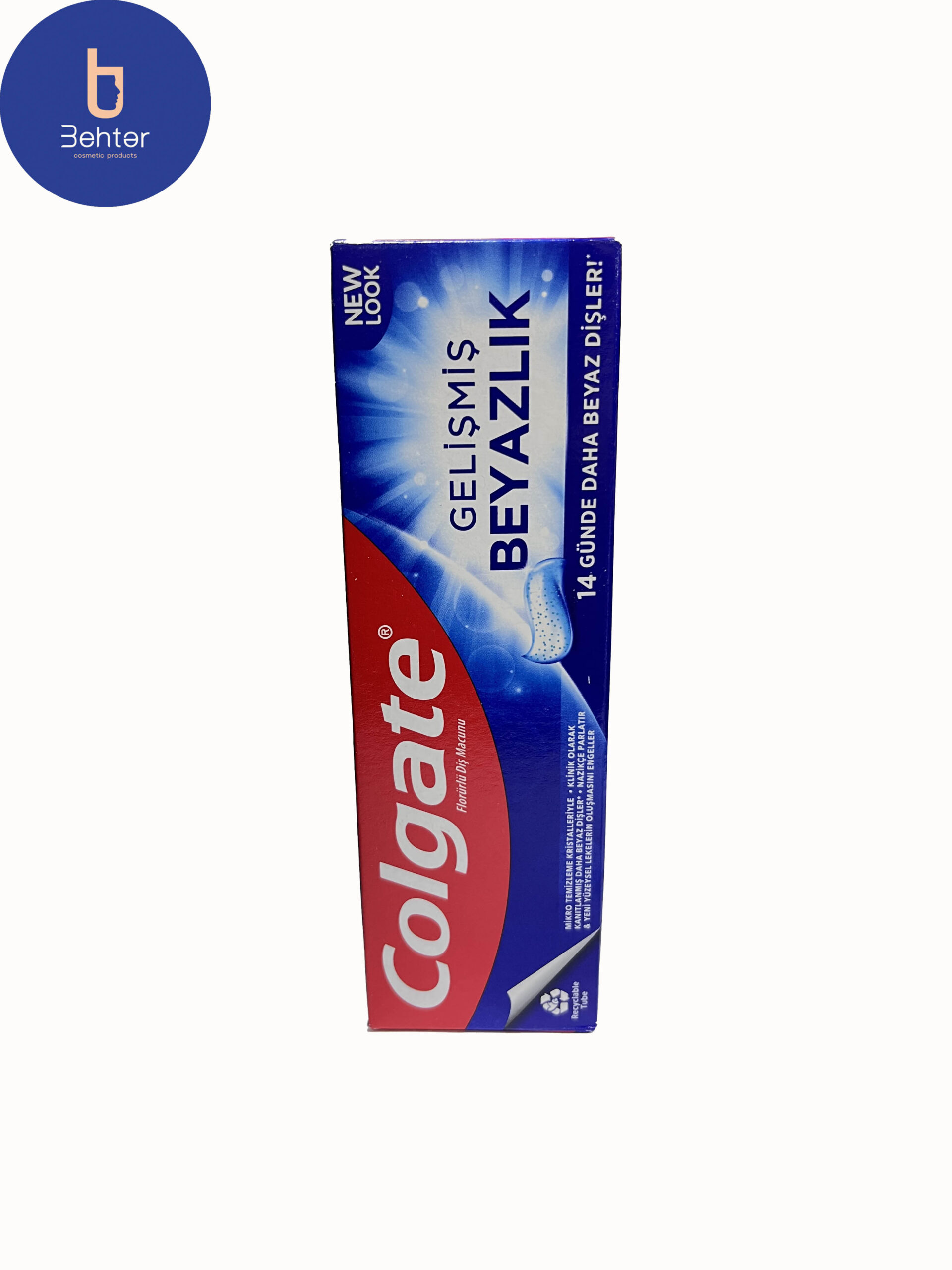 خمیر دندان سفید کننده Colgate مدل Gelismis Beyazlikحجم 50میل Colgate whitening toothpaste, Gelismis Beyazlik model, 50 ml