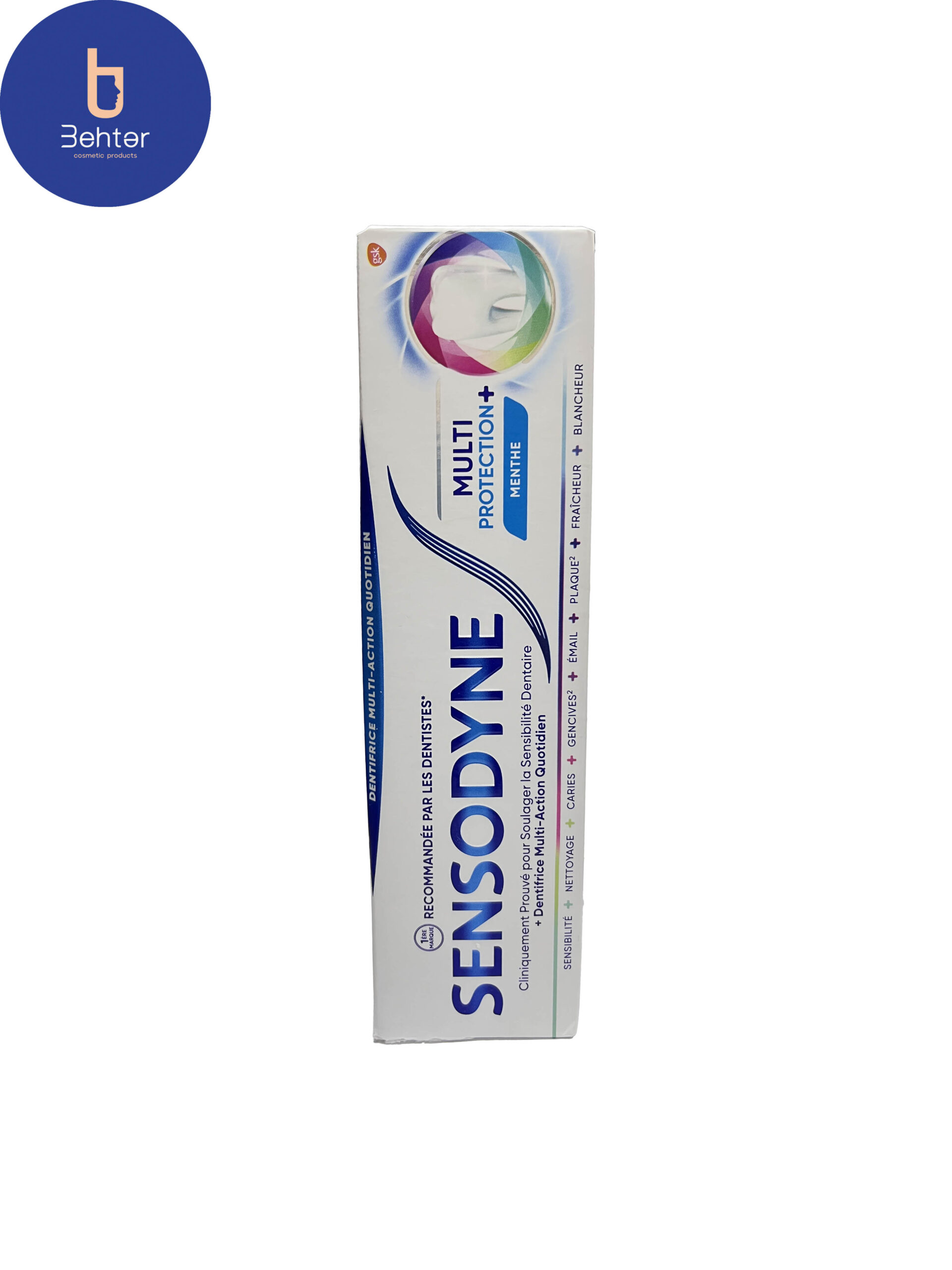 خمیر دندان چند کاره SENSODYNE مدل MENTHE حجم 75 میل Sensodyne multitasking toothpaste, MENTHE model, volume 75 ml