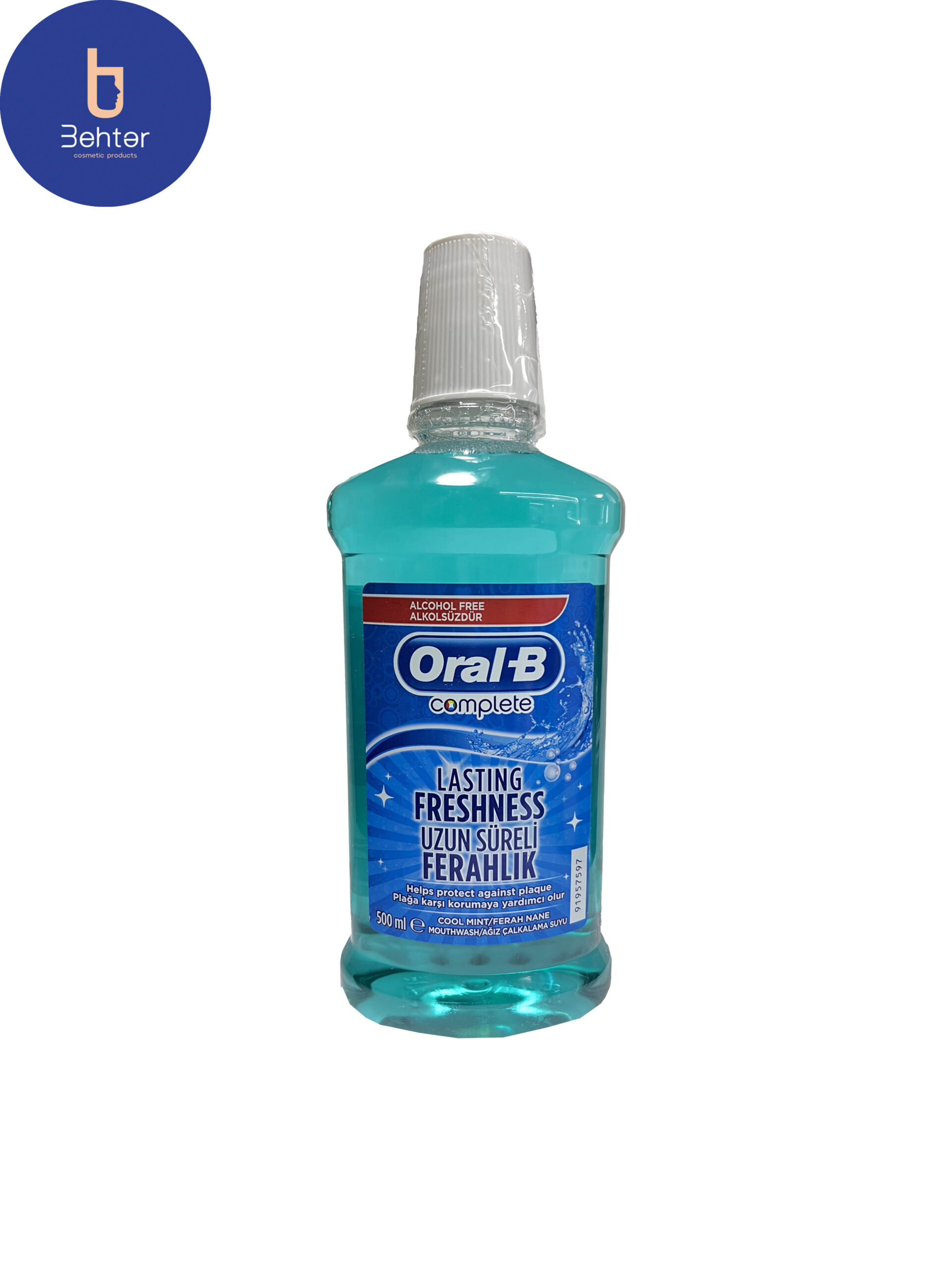 دهان شویه Oral B مدل Lasting Freshness حجم 500 میل Oral B mouthwash lasting freshness model 500 ml