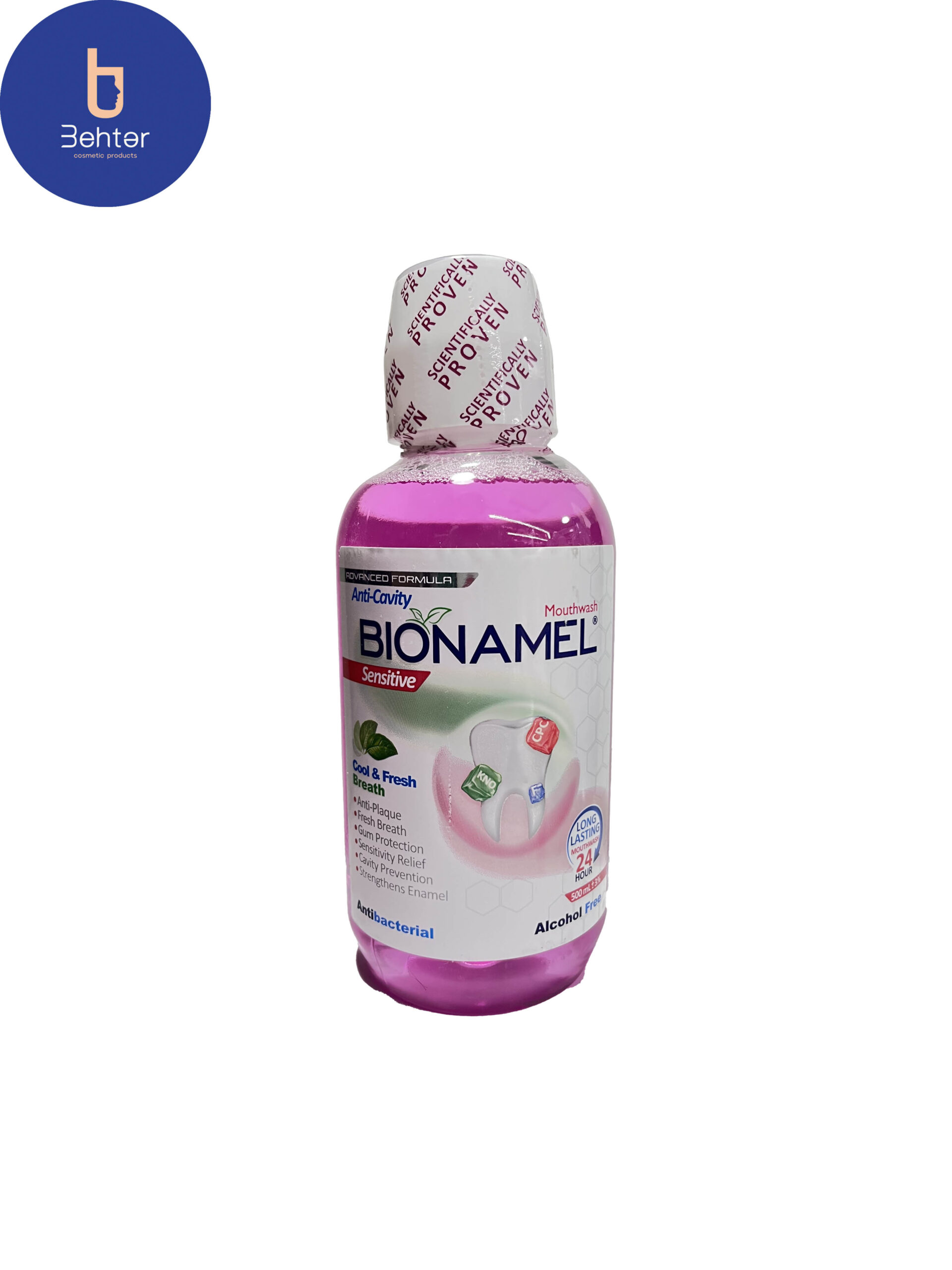 دهان شویه Bionamel مدل Sensitive حجم 500میل  Bionamel Mouthwash, Sensitive model , 500 ml