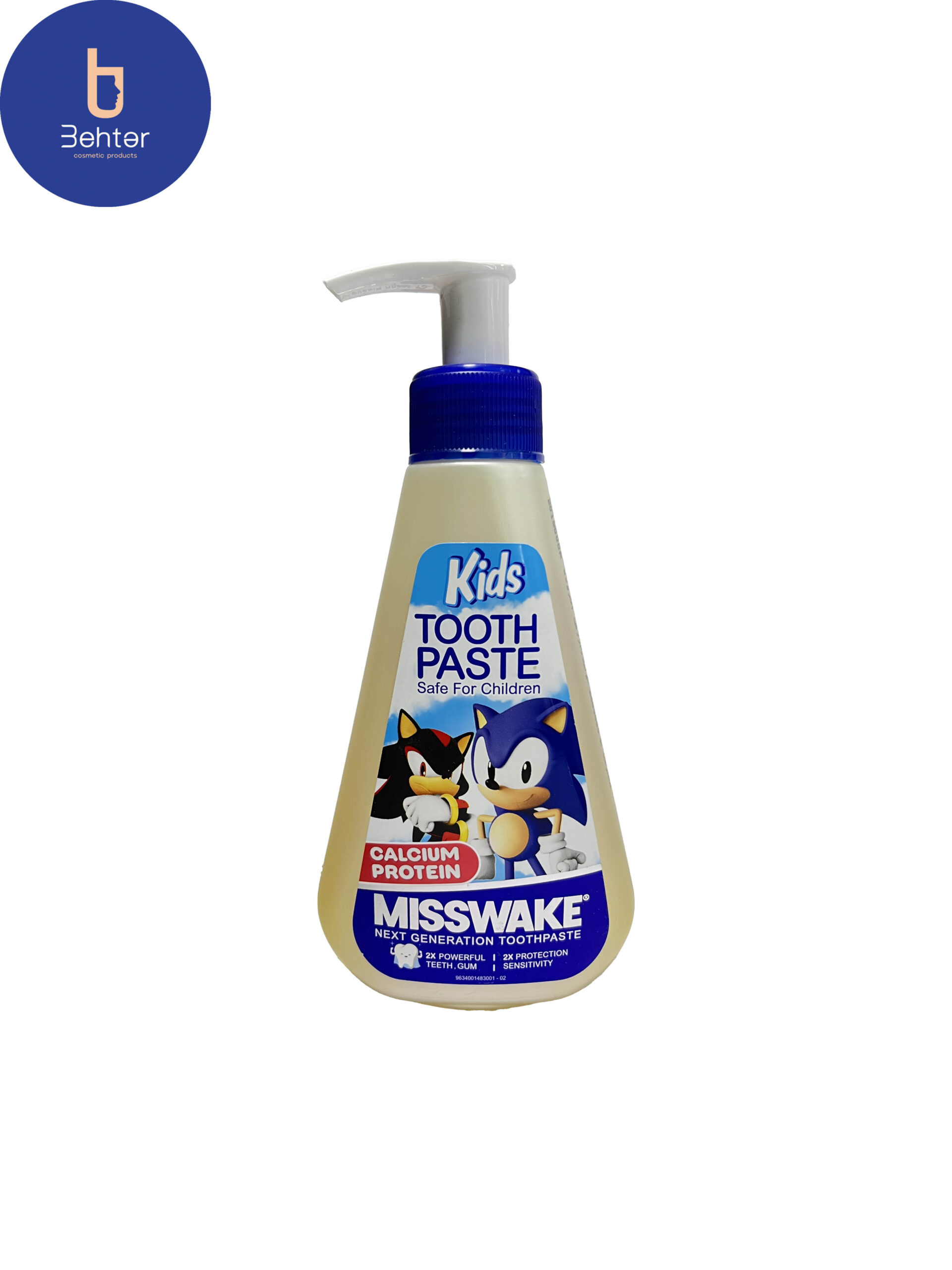 خمیردندان کودک MISSWAKEحجم 185میل MISSWAKE children’s toothpast ,185 ml