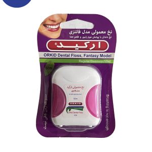نخ دندان معمولی ارکید مدل فانتزی,طعم نعنا 50mRegular orchid floss, fantasy model, mint flavor, 50m