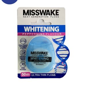 نخ دندان میسویک سفید کننده مدل وایتنینگ 50مترMisovik whitening floss, whitening model, 50 meters
