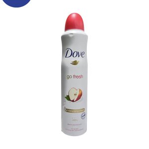 اسپری ضدتعریق داو اسانس سیب 48ساعته مدل go fresh apple and white tea scent حجم 250میلDove antiperspirant spray apple essential oil 48 hours model go fresh apple and white tea scent volume 250 ml