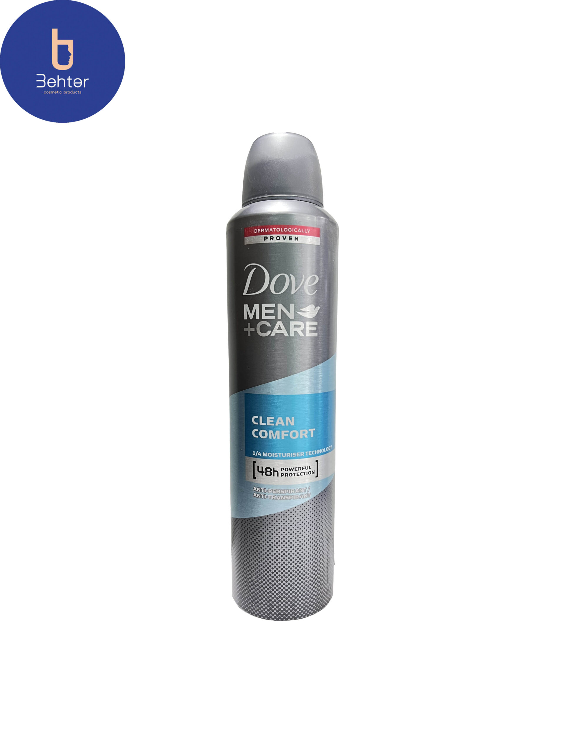اسپریضد تعریق مردانه داو 48 ساعته مدل CLEAN COMFORT حجم ۲۵۰میل Dove men’s 48-hour antiperspirant spray, CLEAN COMFORT, volume 250 ml