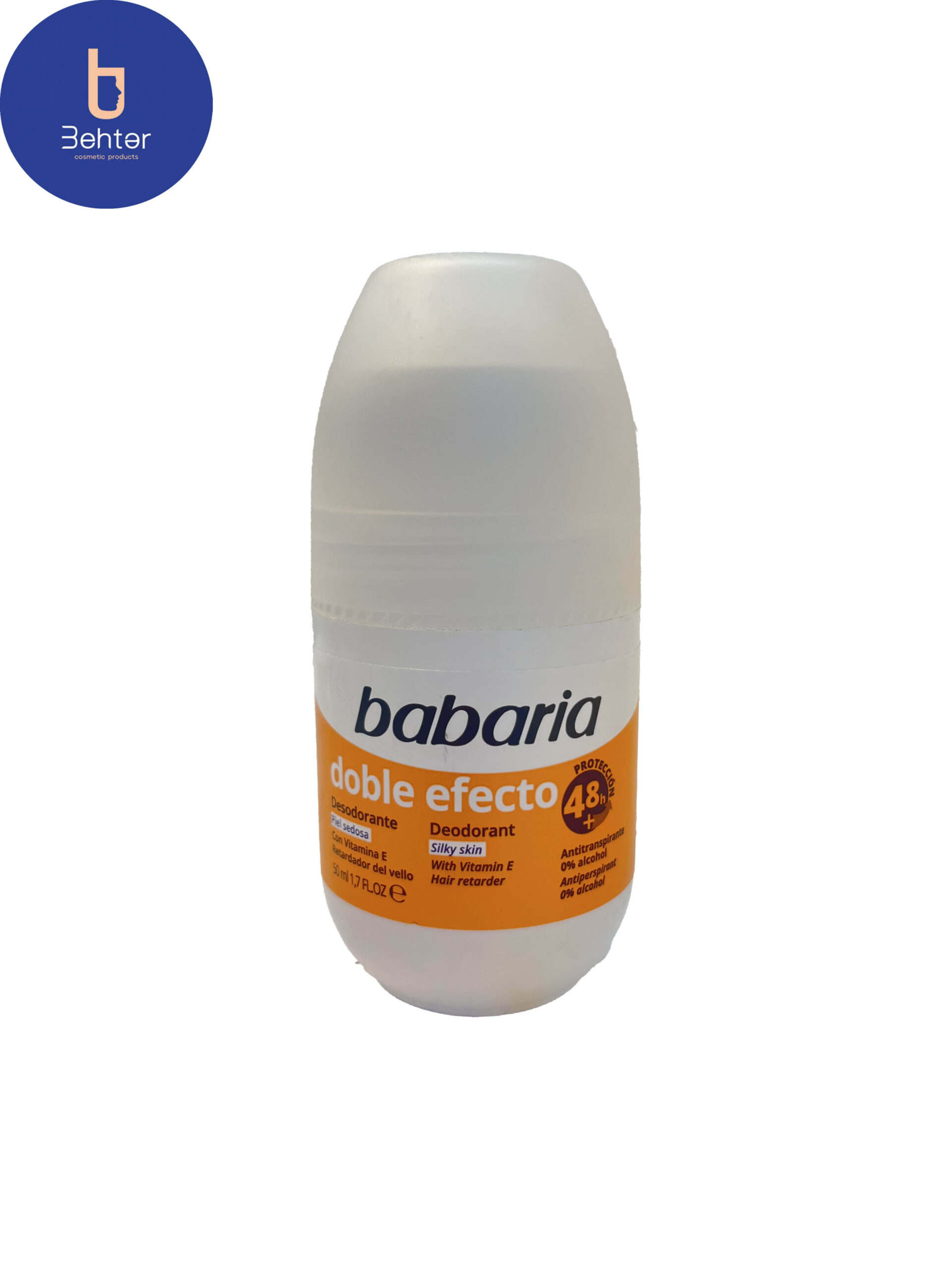 دئودورانت باباریا babaria مدل doble efecto حجم 50میل Babaria deodorant, doble efecto model, volume 50 ml
