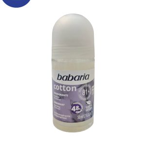 دئودورانت باباریا babaria مدل cotton حجم 50میل Babaria deodorant, cotton model, volume 50 ml