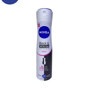 اسپری ضد تعریق زنانه Nivea مدل BLACK&WHITEحجم 150میل Nivea Women’s Antiperspirant Spray, BLACK & WHITE model, Volume 150 ml