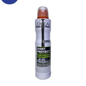 اسپری ضدتعریق Loreal مدل Shirt protectحجم 250میل Loreal antiperspirant spray, Shirt protect model, volume 250 ml