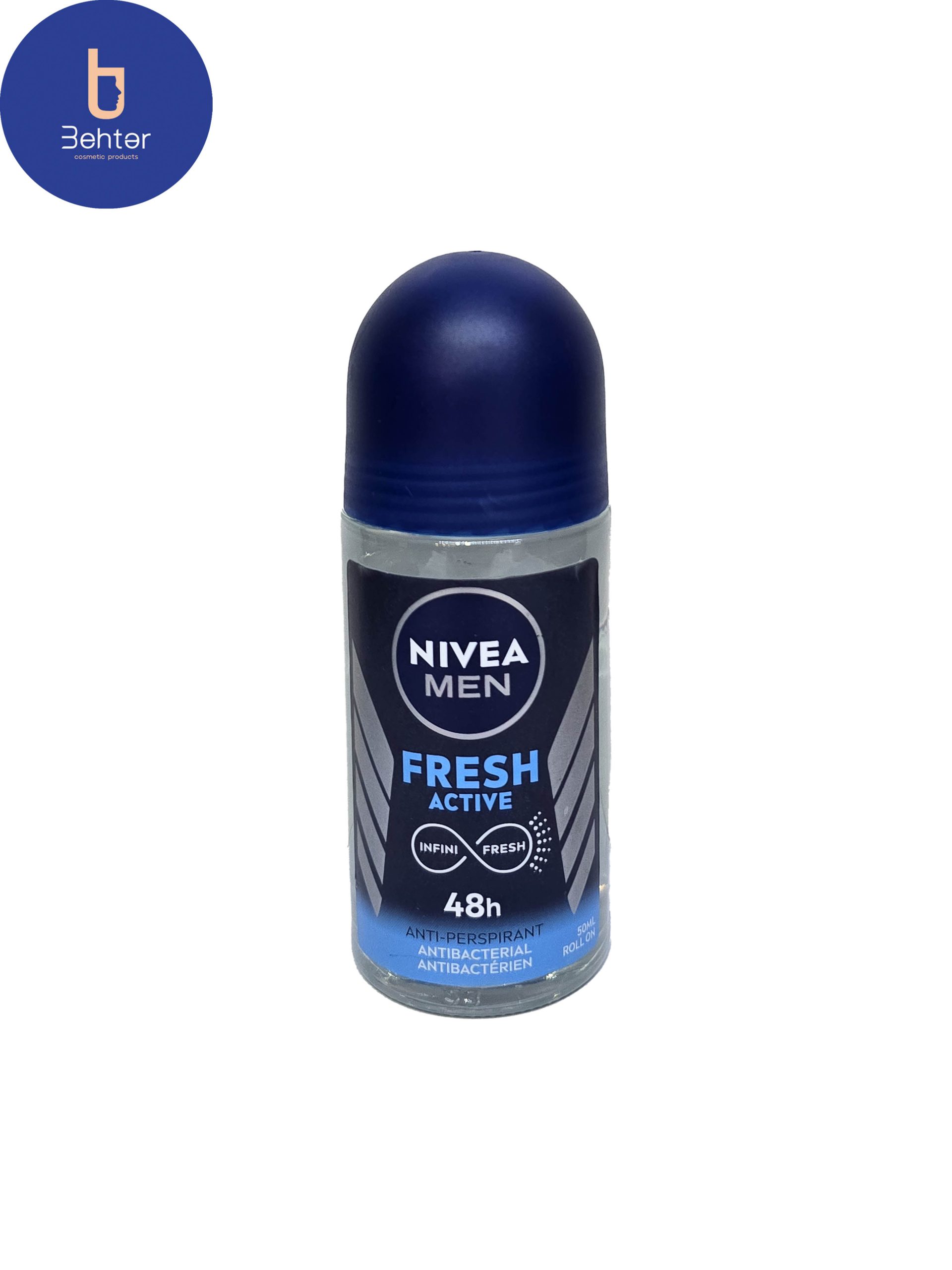 رول ضد تعریق مردانه Nivea مدل Fresh Active حجم 50میل  Nivea antiperspirant roll for men, Fresh Active model, volume 50ml
