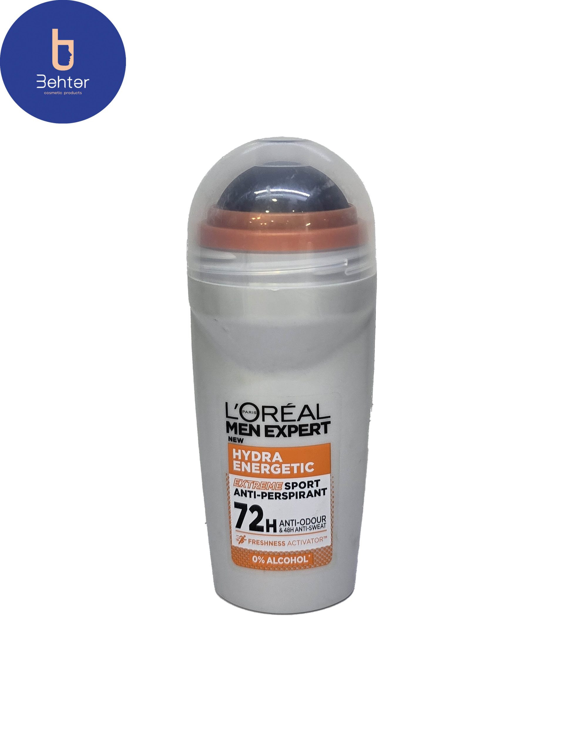 رول ضد تعریق مردانه Loreal مدل Hydra energeticحجم 50میل Loreal antiperspirant roll for men, model Hydra energetic, volume 50 ml
