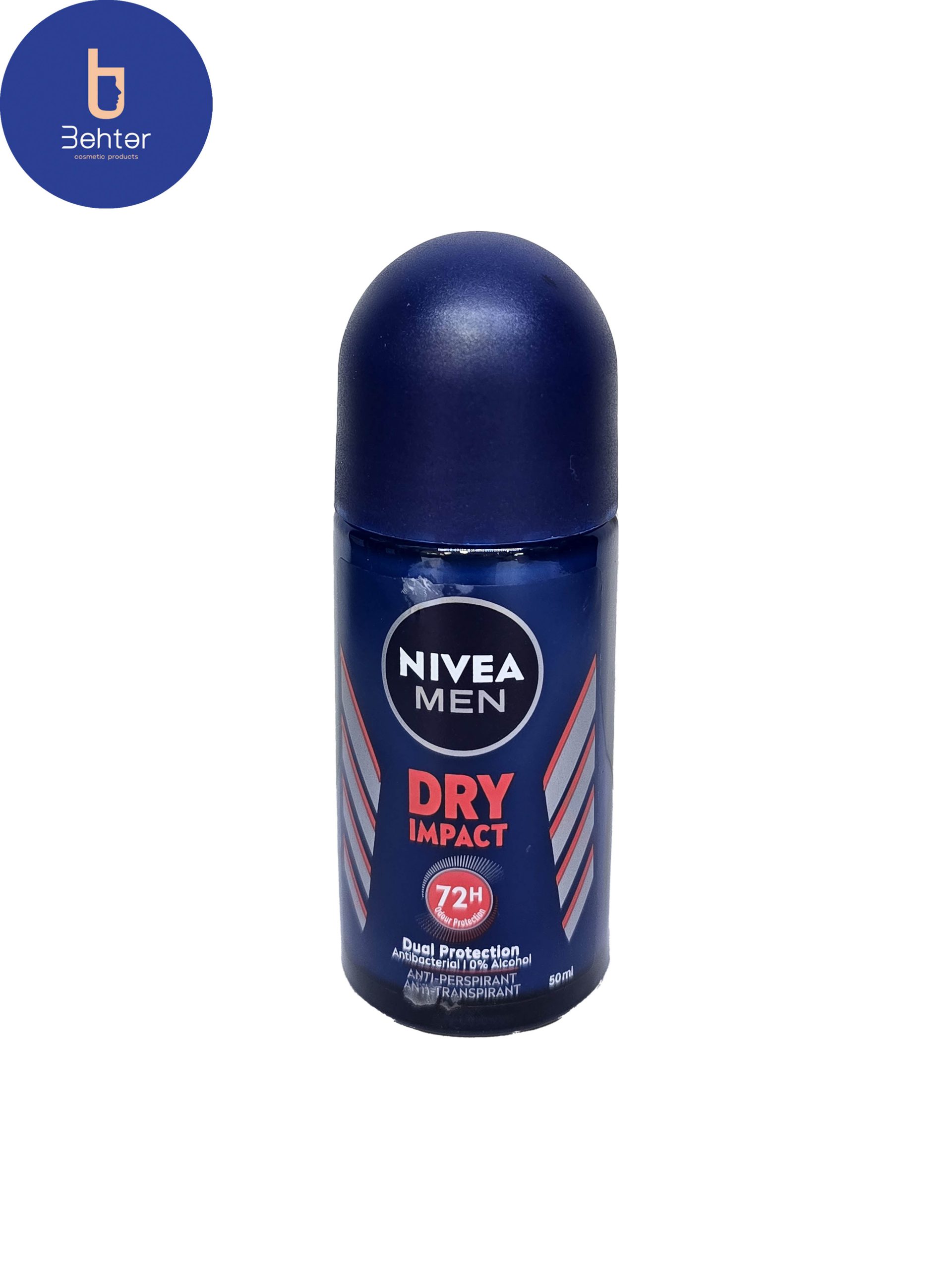 مام رول ضد تعریق مردانه Nivea مدل Dry Impact حجم 50میل Nivea antiperspirant roll for men, Dry Impact model, volume 50 ml