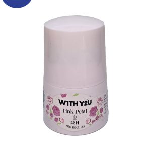 رول ضد تعریق زنانه With you مدل Pink Petal حجم 50 میل With you antiperspirant roll for women, Pink Petal model, volume 50 ml