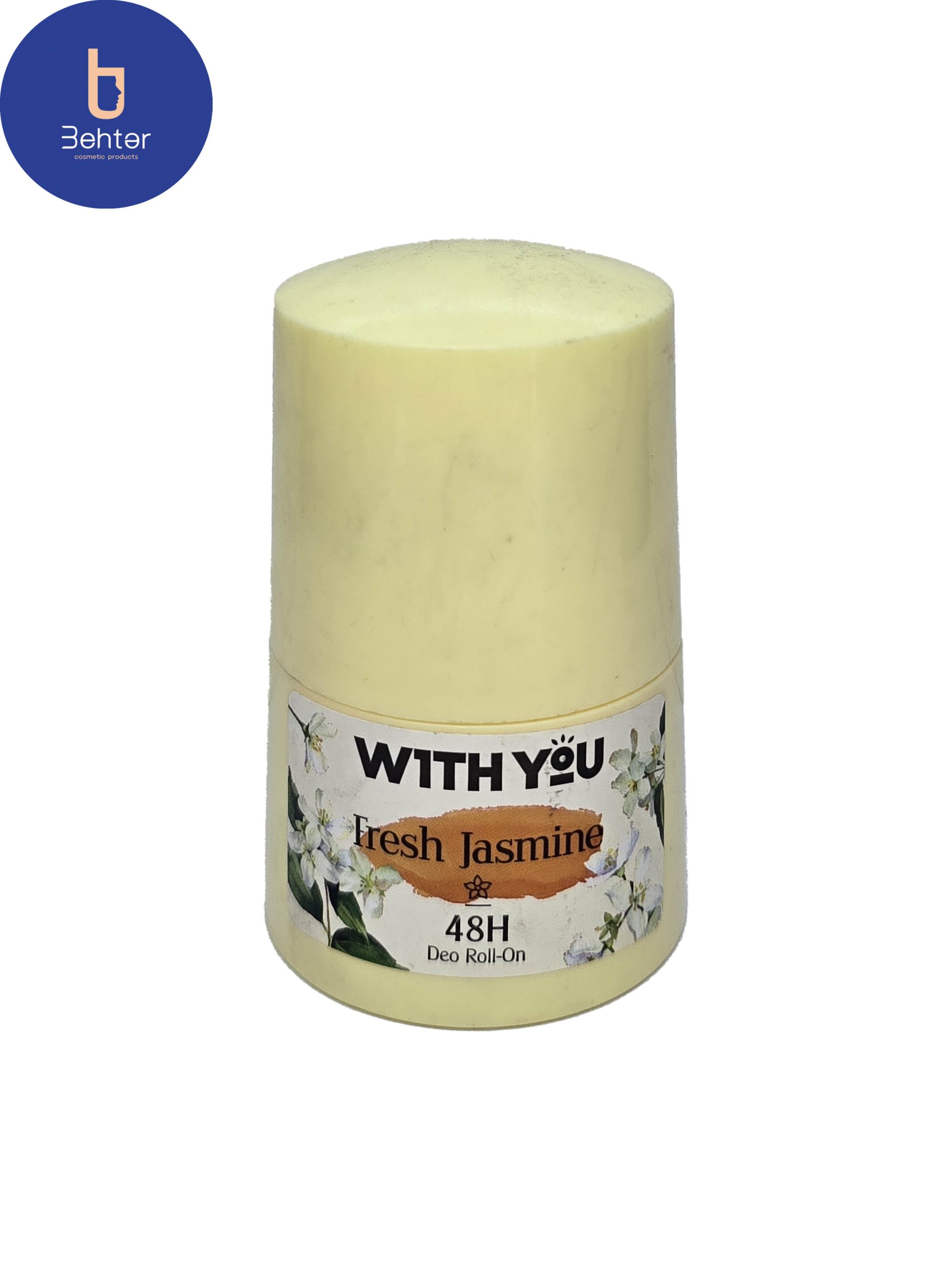 رول ضد تعریق زنانه With you مدل Fresh Jasmine حجم 50 میل With you antiperspirant roll for women, Fresh Jasmine model, volume 50 ml