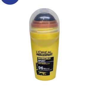 رول ضد تعریق مردانه Loreal مدل Invincible Sport حجم 50میل Loreal antiperspirant roll for men, Invincible Sport model , 50 ml