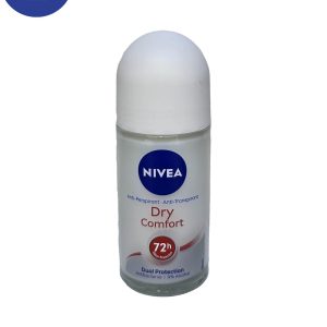 رول ضد تعریق زنانه Nivea مدلDRY COMFORT حجم 50میل Nivea women’s antiperspirant roll, Dry Comfort Model, volume 50 ml