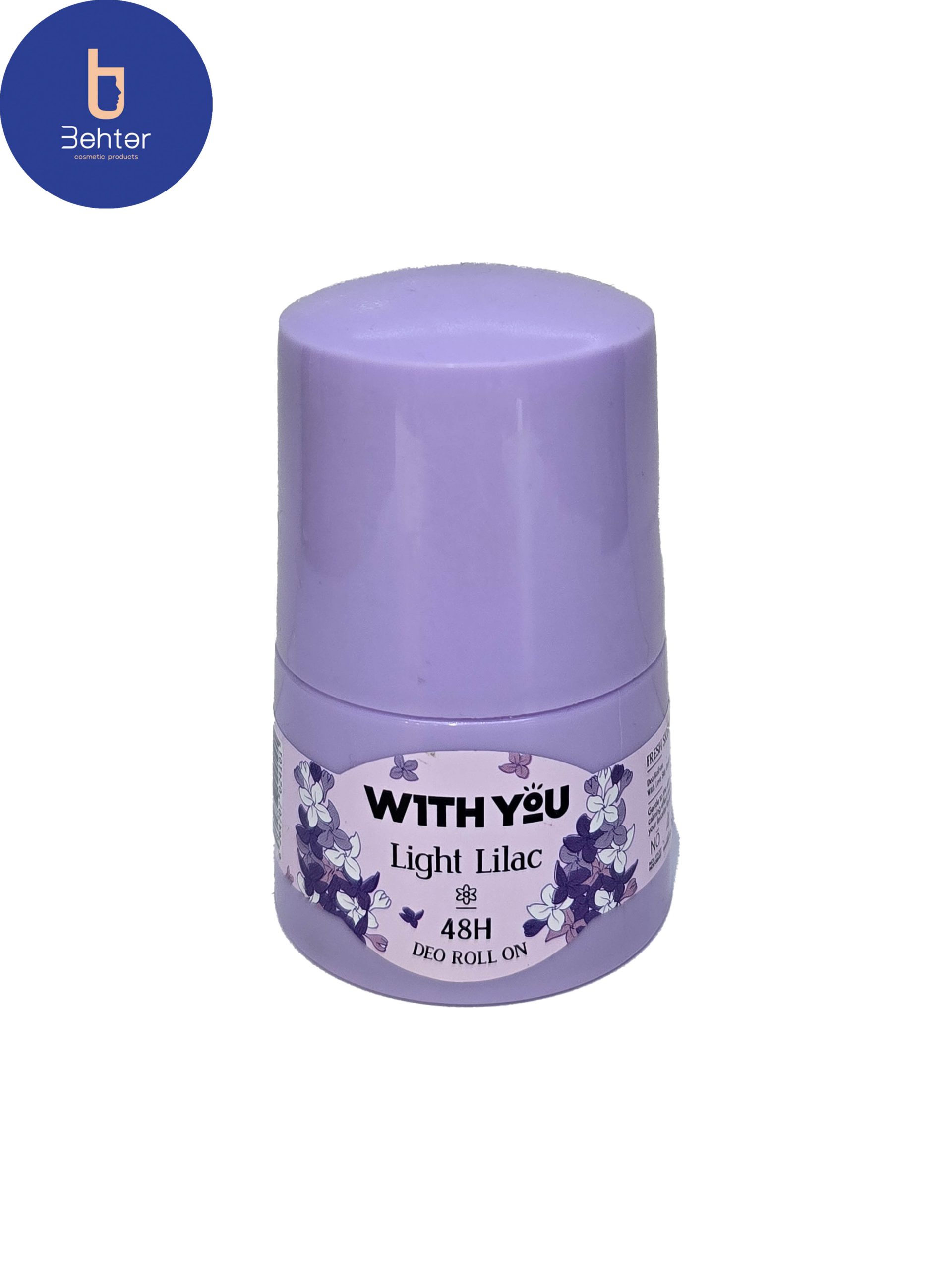 رول ضد تعریق زنانه With you مدل Light Lilac حجم 50 میل With you antiperspirant roll for Women’s, Light Lilac model , volume 50 ml
