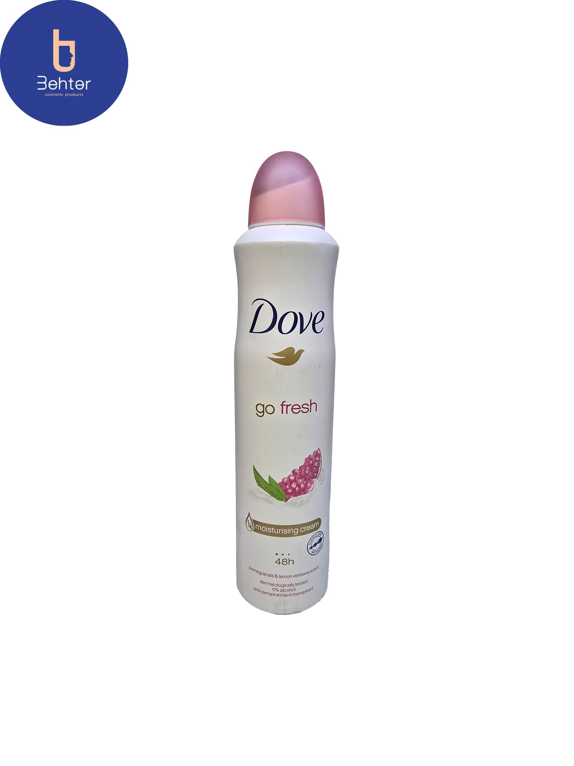 اسپری ضد تعریق زنانه داو رایحه انار مدل Go Fresh pomegranate and lemon verbena scent حجم 250 میلی لیترDove antiperspirant spray for women, Pomegranate model, Go Fresh pomegranate and lemon verbena scent, volume 250 ml