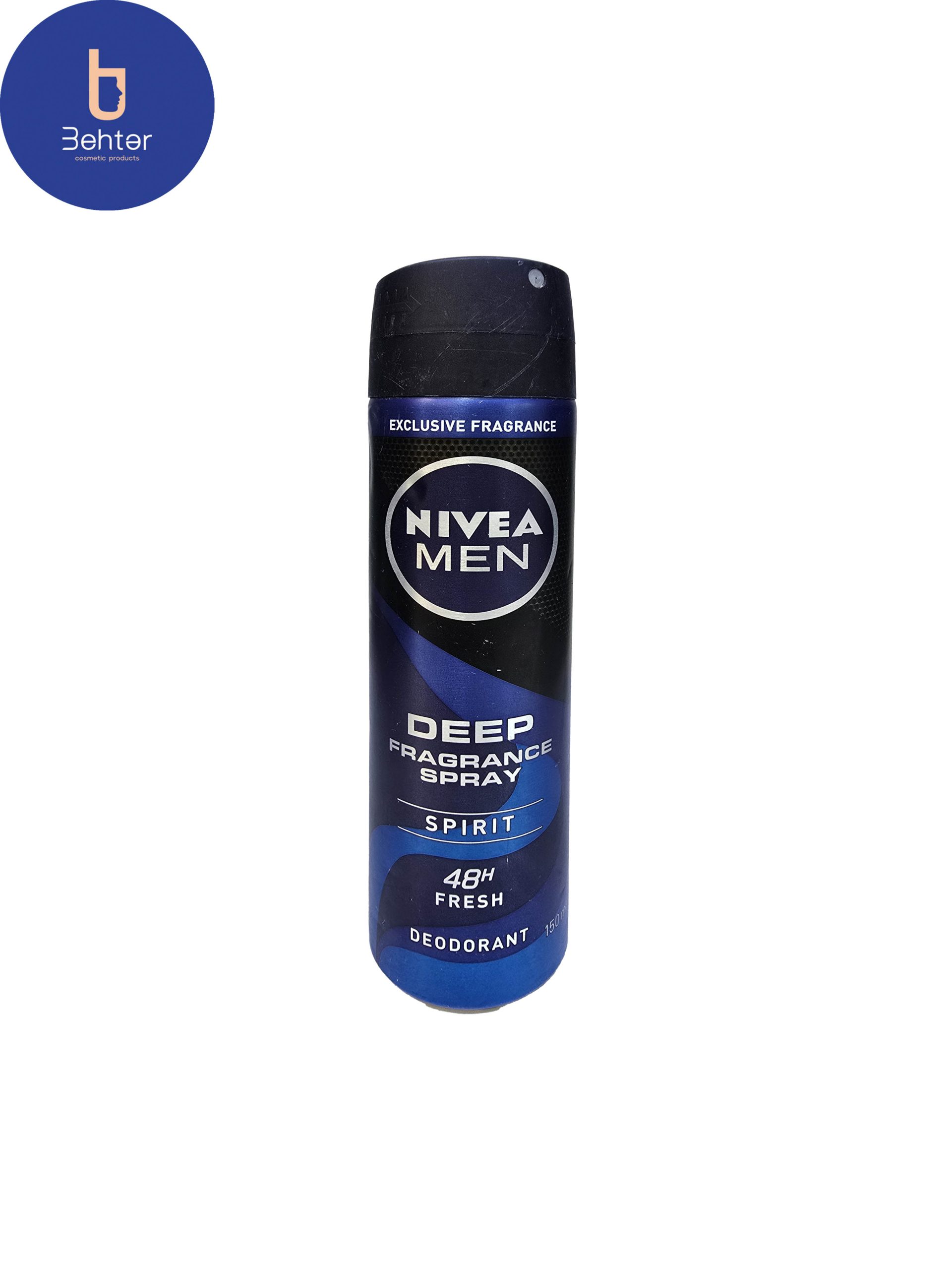 اسپری ضدتعریق مردانه نیوآ مدل Deep Spirit حجم 150میلMen’s Niva antiperspirant spray, Deep Spirit model, volume 150 ml