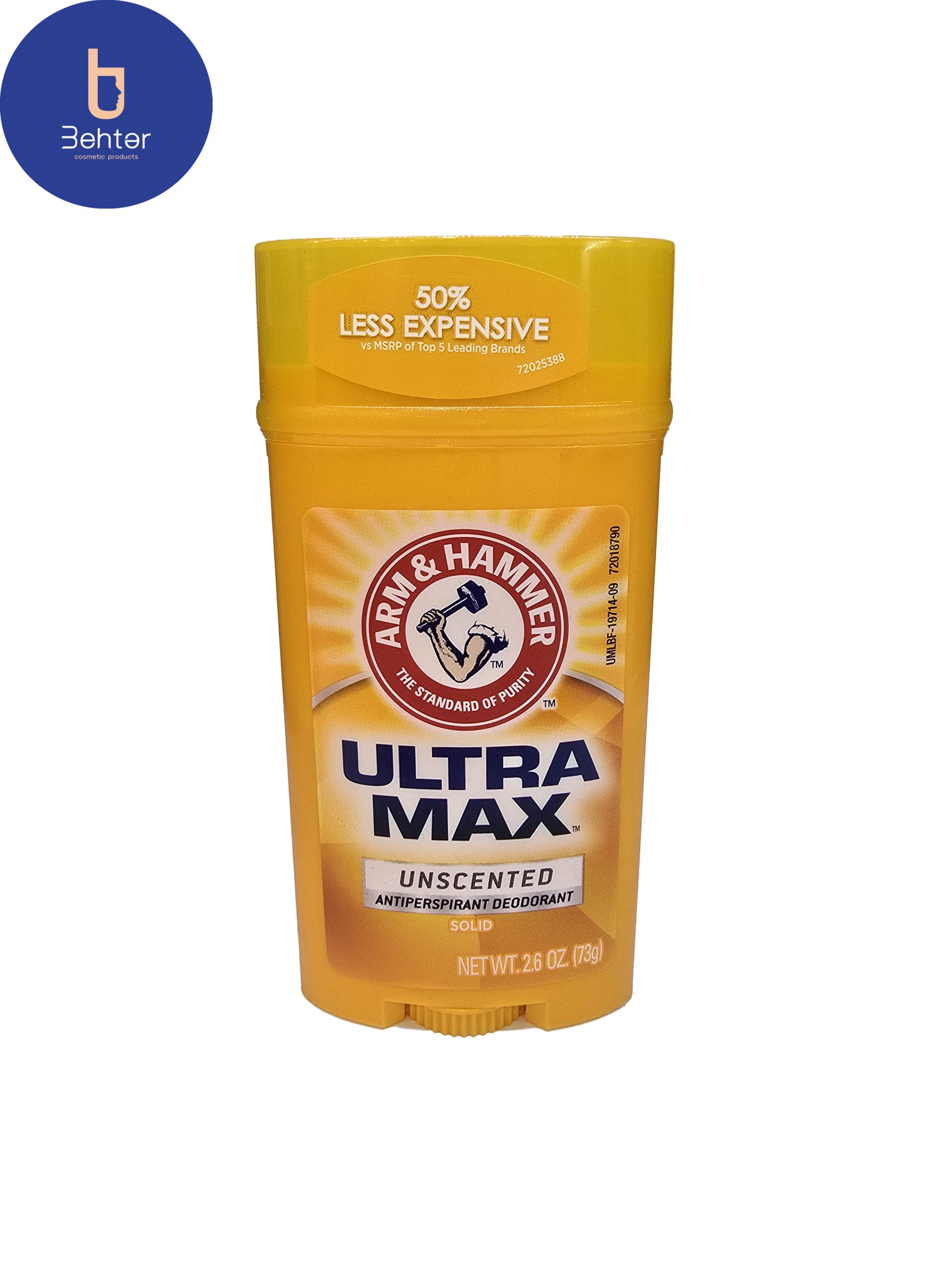 ضد تعریق صابونی Arm & Hammer مدل Unscented حجم 73 گرم Arm & Hammer soapy antiperspirant, Unscented model, volume 73 gr