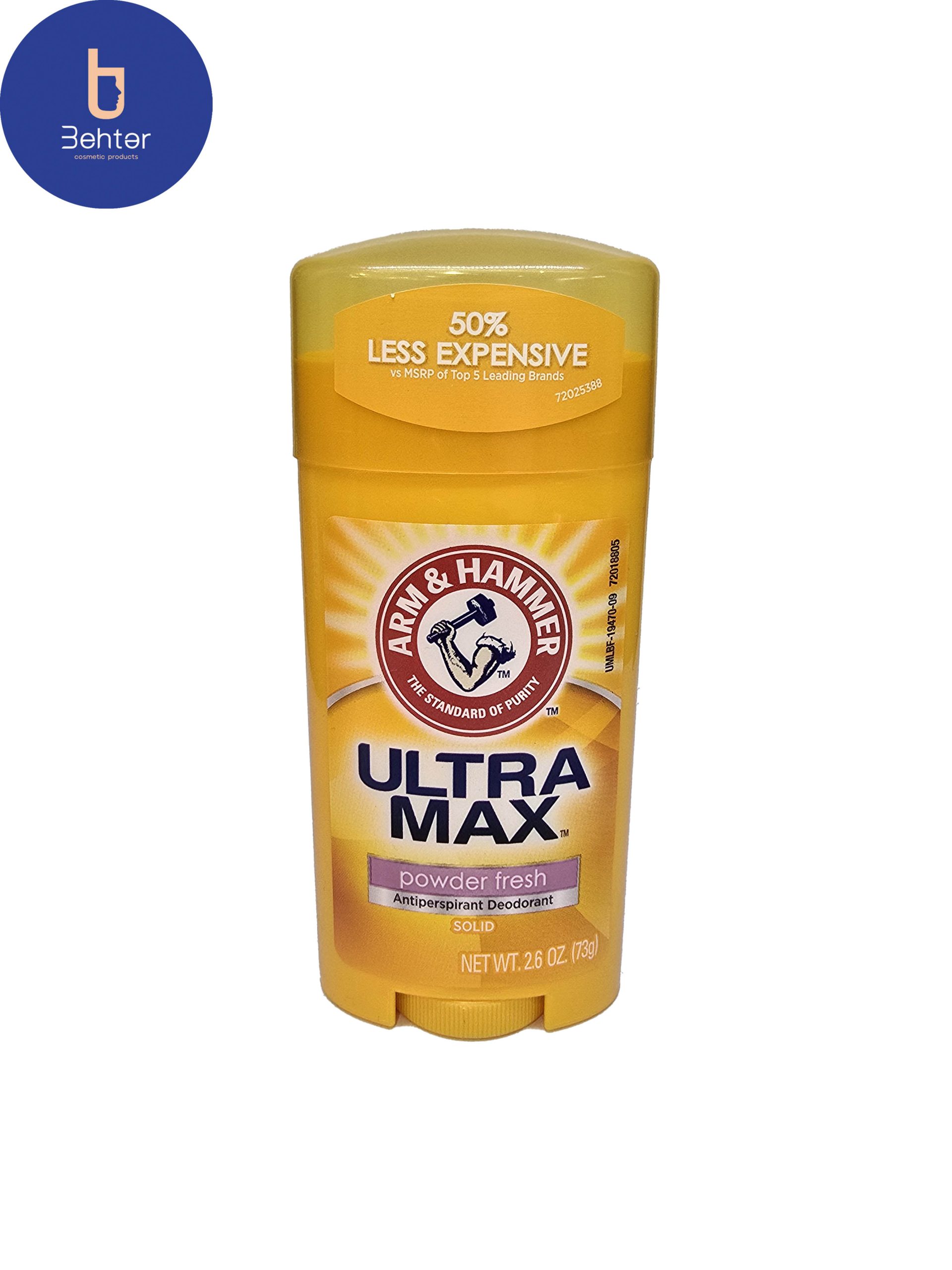 ضد تعریق صابونی Arm & Hammer مدل Powder Fresh حجم 73 گرم Arm & Hammer soapy antiperspirant, Powder Fresh model, volume 73 grams
