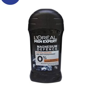 ضد تعریق صابونی Loreal مدل Magnesium Defence حجم 75گرم Loreal soapy antiperspirant, Magnesium Defense model, volume 75 gr
