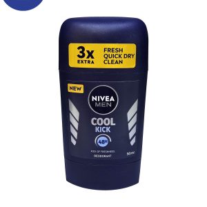 ضد تعریق صابونی NiveaمدلCool kickحجم 50میل  Nivea soapy antiperspirant, Cool Kick model, volume 50 ml