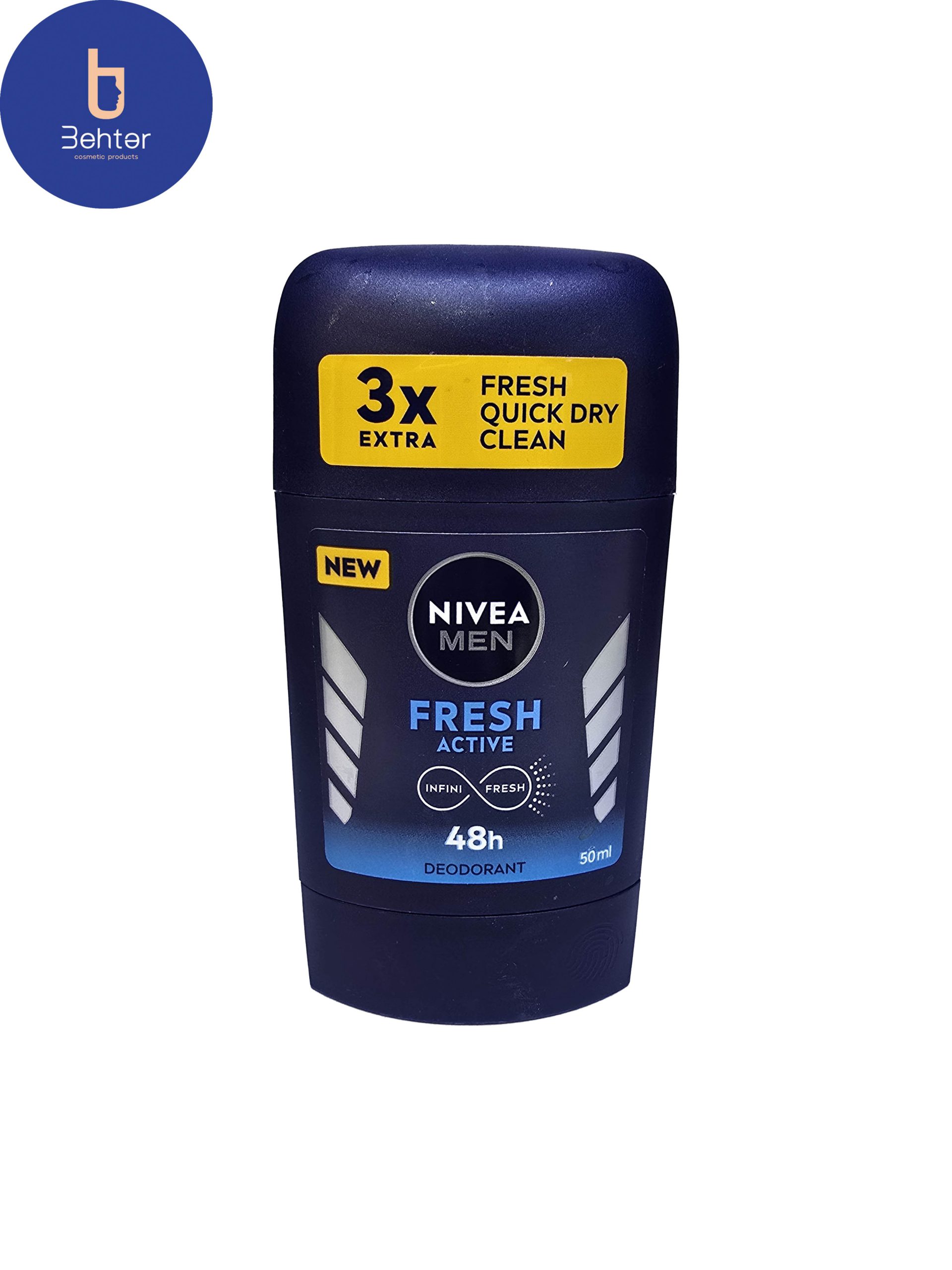 ضد تعریق صابونی Niveaمدل Fresh Active حجم 50میلNivea soapy antiperspirant, Fresh Active model, volume 50 ml