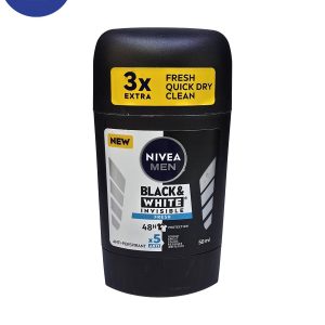 ضدتعریق صابونی Nivea مدل Black And White Invisible Fresh حجم 50 میل Nivea soapy antiperspirant, Black And White Invisible Fresh model, volume 50 ml