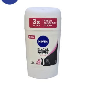 ضد تعریق صابونی Nivea مدل Black & white Clear حجم 200 میل Nivea soapy antiperspirant, Black & white Clear model, volume 200 ml