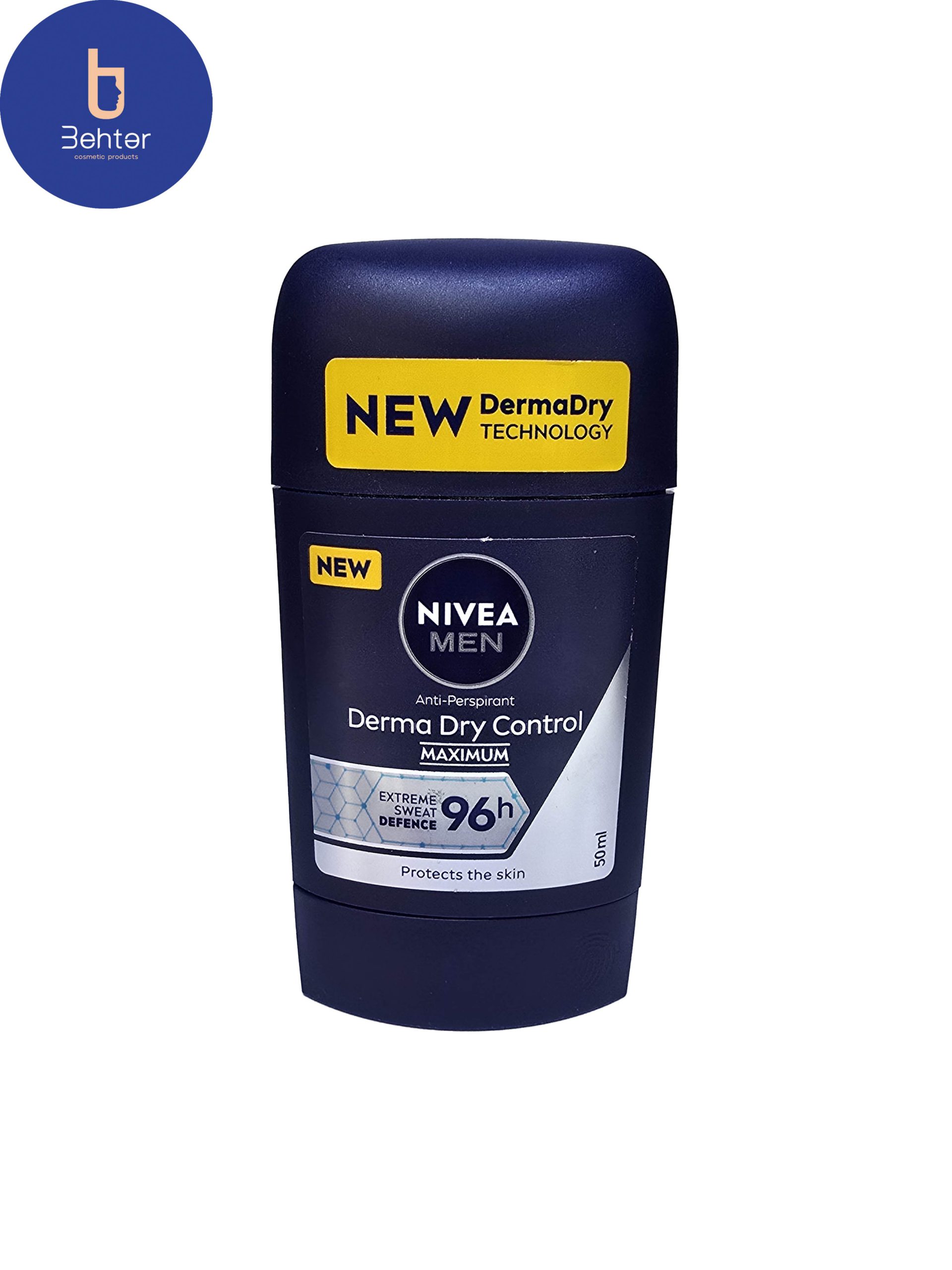 ضد تعریق صابونی Nivea مدل Derma Dry Control حجم 50 میل Nivea soapy antiperspirant,  Derma Dry Control model , volume 50 ml