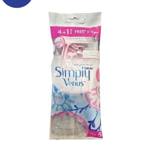 خودتراش زنانه Venus مدل Simply venus بسته 5عددی Women’s self shaver Venus model Simply venus pack of 5 pieces