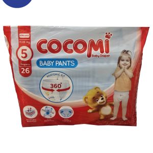 پوشک کوکومی شورتی سایز 5 EXTRA LARGE بسته بندی 26 عددی Cocomi diapers, size 5 EXTRA LARGE, 26 pack