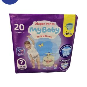 پوشک مای بیبی سایز 7 XX LARGE بسته بندی 20عددی My Baby diaper size 7 XX LARGE , 20 pack