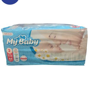 پوشک مای بیبی سایز 2 SMALL بسته بندی 44 عددی  My baby diaper , Size 2 SMALL , 44 pcs