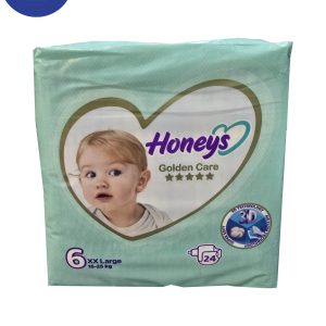 پوشک هانیز سایز 6 XX LARGE بسته بندی 24 عددی Honeys diapers , size 6 XX LARGE , 24 pcs