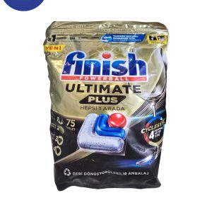قرص ماشین ظرفشویی فینیش مدل Ultimate Plus بسته بندی 75 عددی  Finish dishwasher model Ultimate Plus,75 pcs