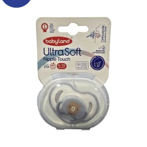پستانک بادامی بی بی لند سایز 6-18 ماه 213 کد Baby land almond pacifier, size 6-18 months 213