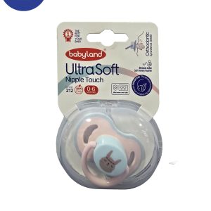 پستانک بادامی بی بی لند سایز 0-6 ماه کد 212 کد Baby land almond pacifier, size 0-6 months 212