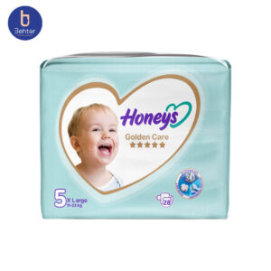 پوشک هانیز سایز 5 X LARGEبسته بندی 28 عددی Honeys diapers, size 5 X LARGE, 28 pcs