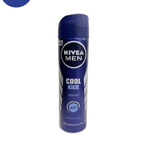 اسپری ضد تعریق مردانه Nivea مدل Cool Kick حجم150میل Nivea antiperspirant spray for men, Cool Kick model, volume 150 ml