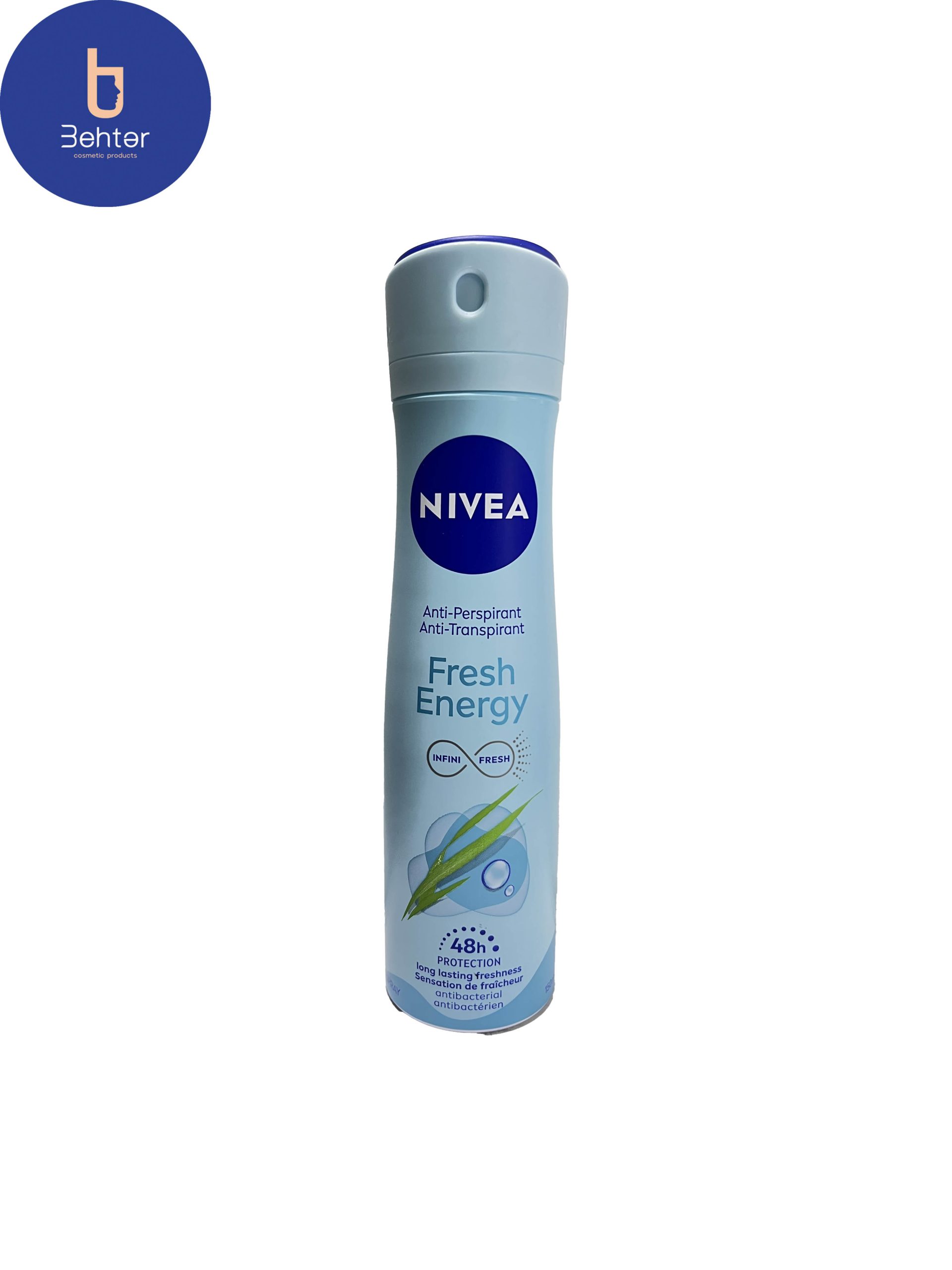 اسپری ضد تعریق زنانه Nivea مدلFresh Energy حجم150میل Nivea women’s antiperspirant spray, Fresh Energy model, volume 150 ml