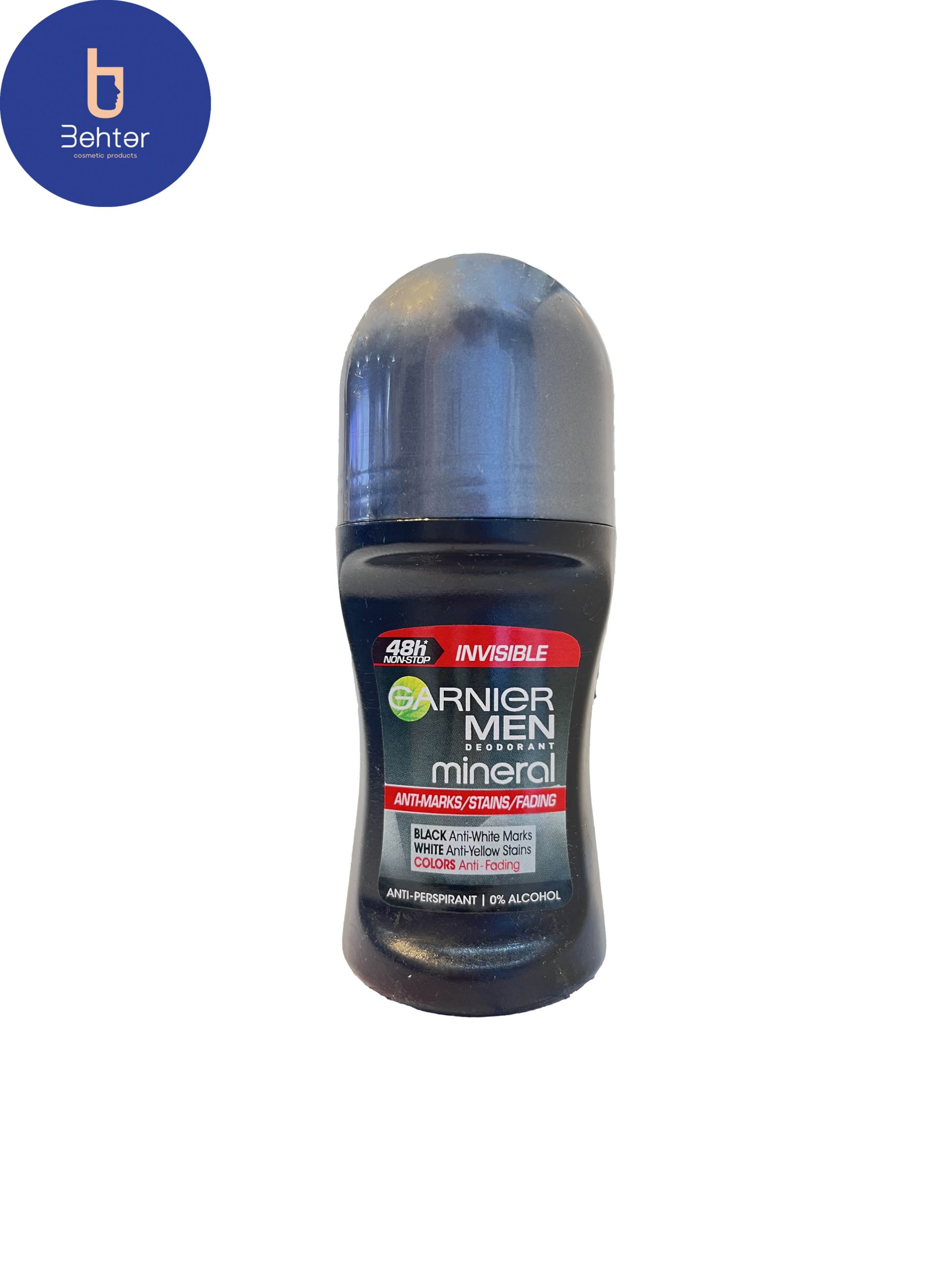 رول ضد تعریق مردانه Garnier مدل Invisible حجم 50 میل Garnier antiperspirant roll for men, invisible  model , 50 ml